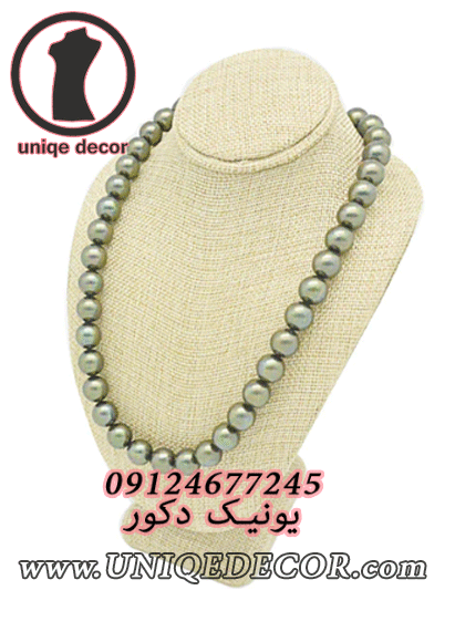 اساتد گردنبند مروارید نمایشگر جواهرات